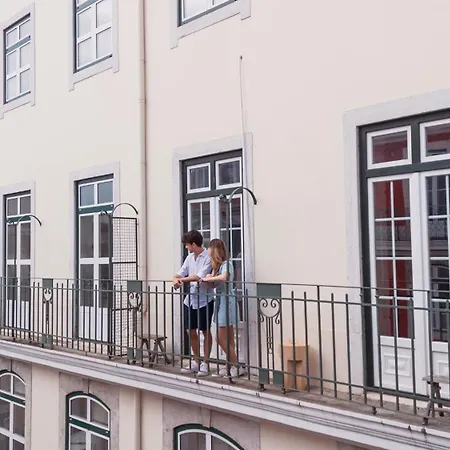 Designer Loft With Balcony In Historic Baixa Lägenhet Lisboa